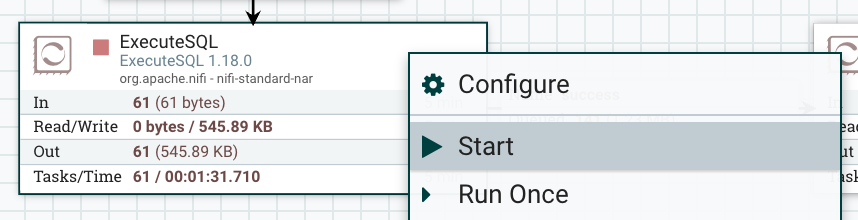 ExecuteSQL processor